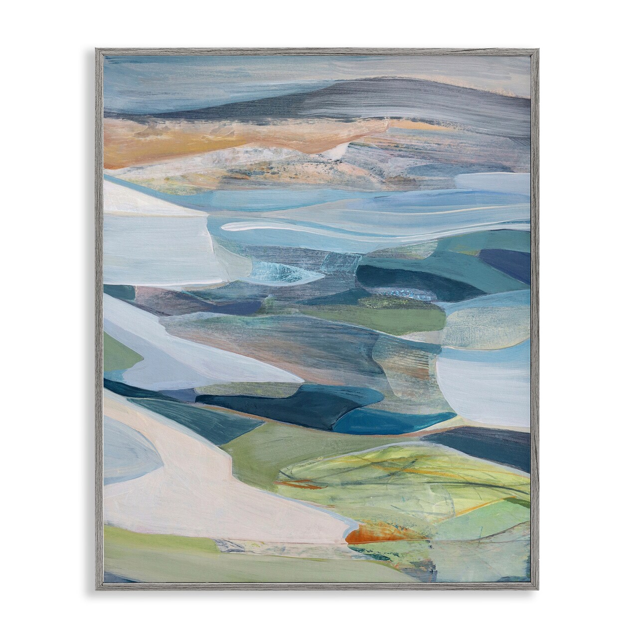 Stupell Industries Shifting Horizons Distortion Framed Giclee, design by Farren Lee